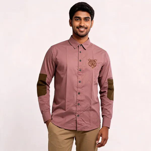 Rose_Cotton_Regular_Fit_Rajputana_Tiger_Embroidered_Shirt_For_Men