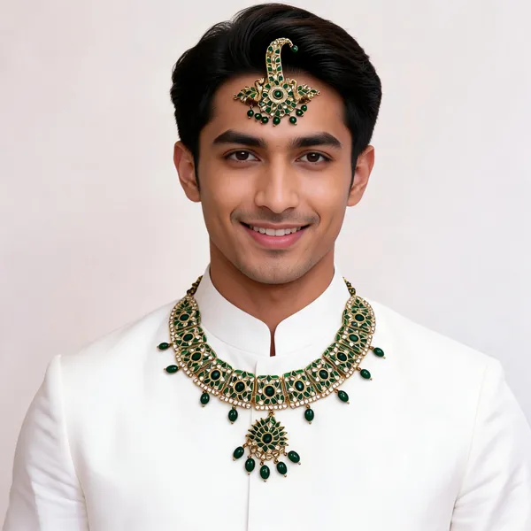 Metal_Green_Stone_Khanta_Set