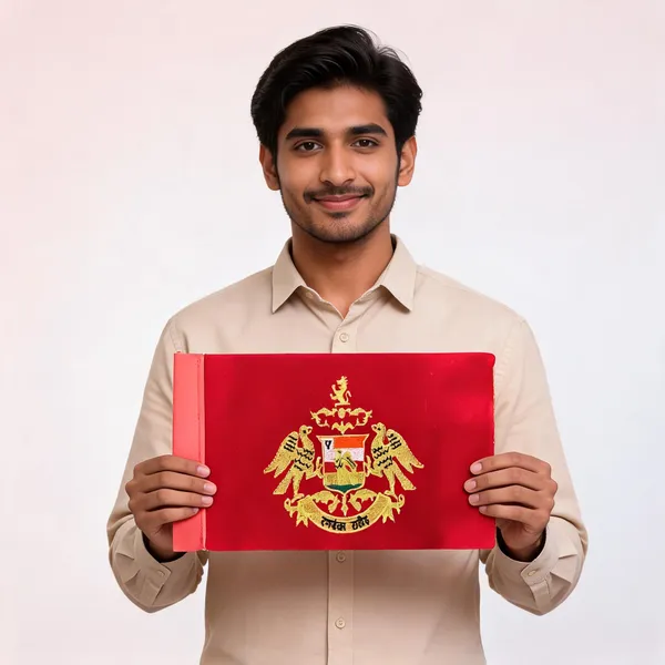 Velvet_Red_Rathore_Rajput_Embroidered_Car_Flag
