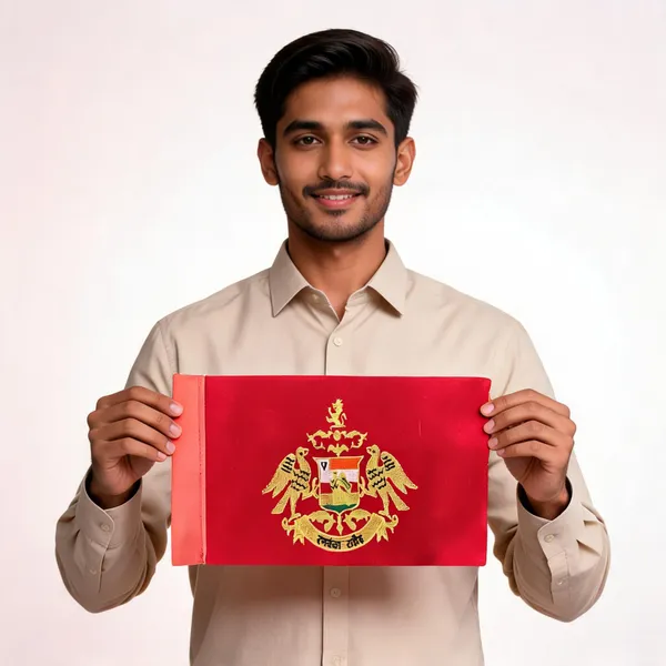 Velvet_Red_Rathore_Rajput_Embroidered_Car_Flag