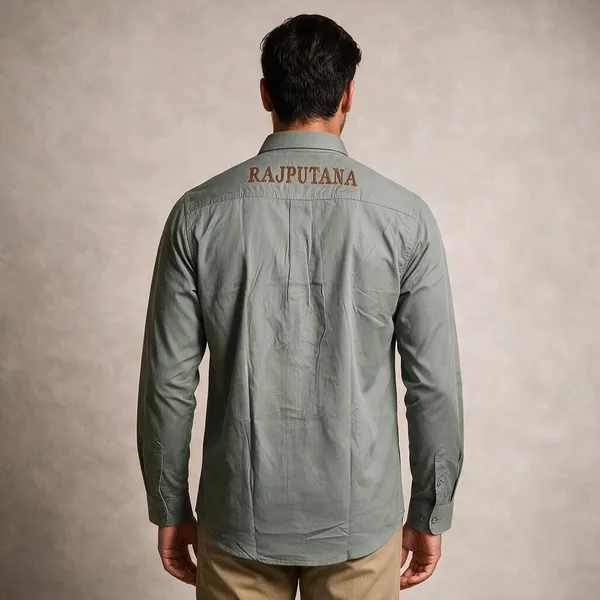 Olive_Cotton_Regular_Fit_Maharana_Emblem_Embroidered_Shirt_For_Men
