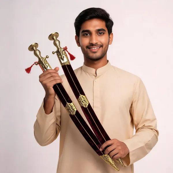 Gold_Metal_Decorative_Talwar_Sword_Set