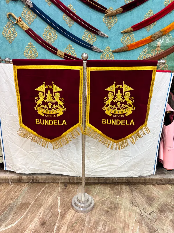 velvet__fabric_embroidery_bundela_rajput_T-stand_flag