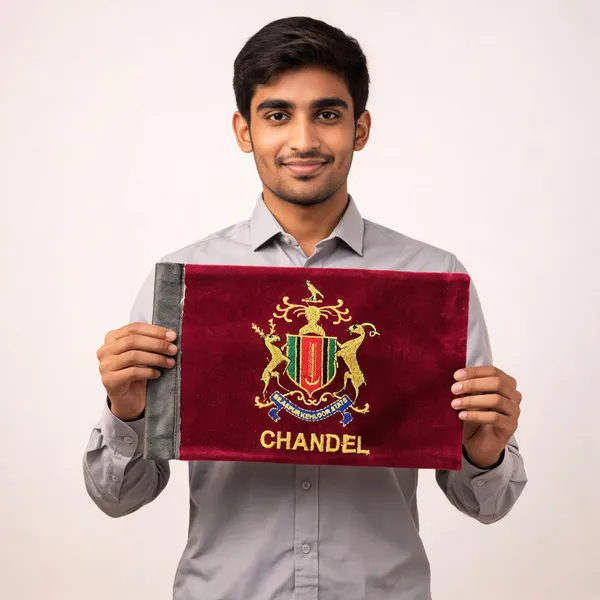 Maroon_Velvet_Chandel_Rajput_Car_Flag