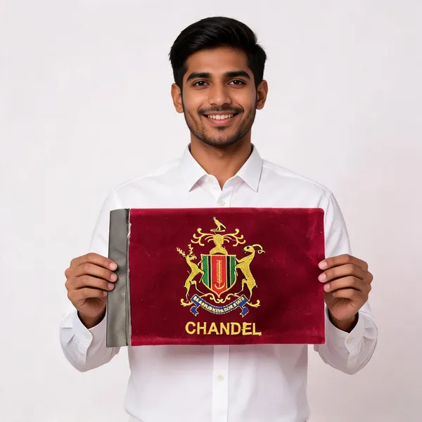 Maroon_Velvet_Chandel_Rajput_Car_Flag