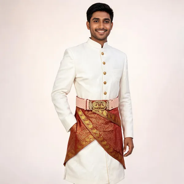 Jari_Work_White_Kamar_Belt_For_Men