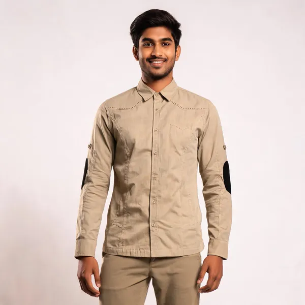 Khaki_Cotton_Lilian_Utility_Hunting_Shirt_For_Men