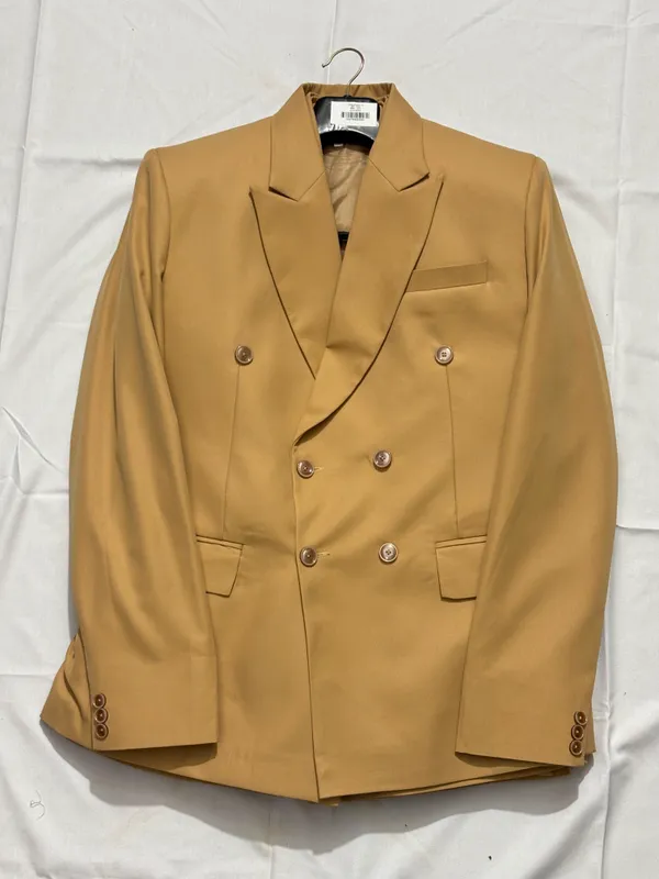 cotton_fabric__Double_Breasted_Blazer_coat_pant_for_Men