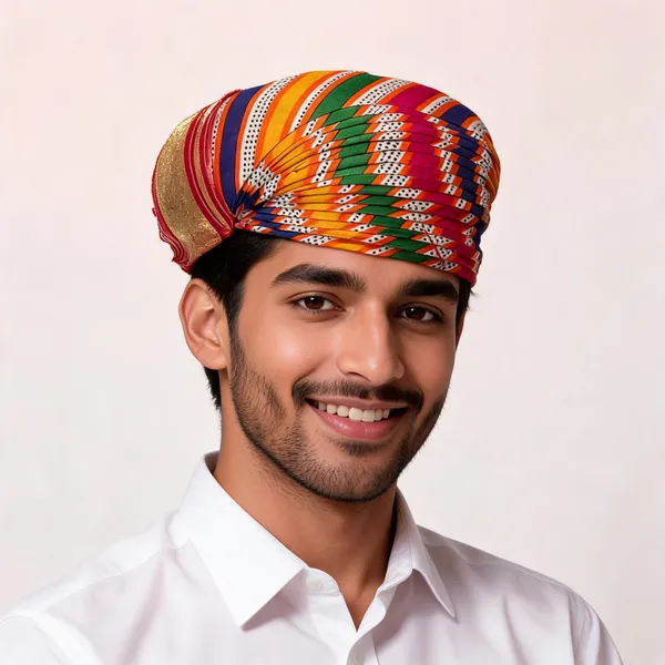 Multicolor_Cotton_Printed_Traditional_Turban_For_Men