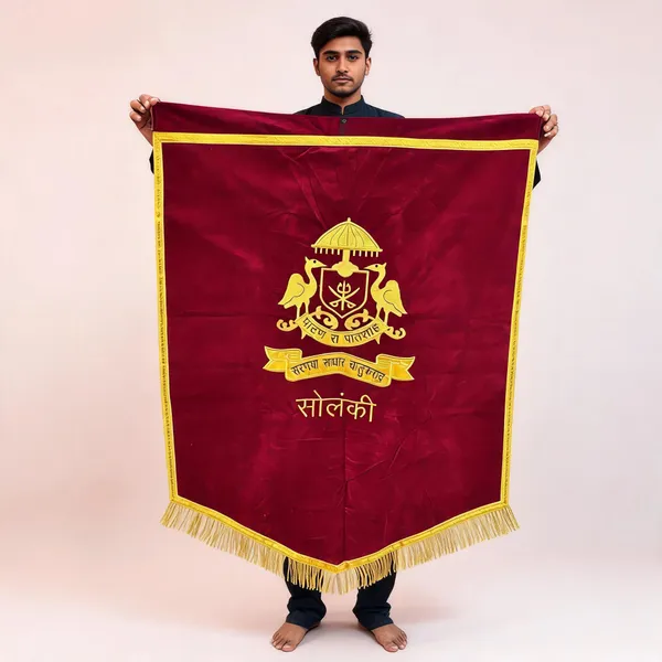 Maroon_Gold_Velvet_Embroidery_Banner_Solanki_Rajput