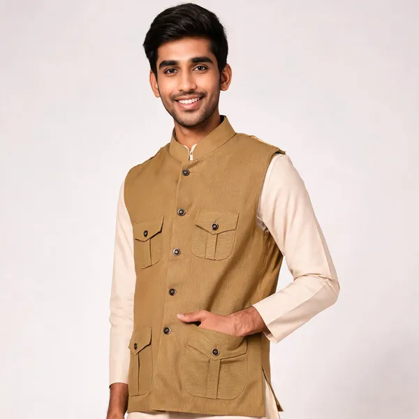 Mustard_Matty_Sleeveless_Hunting_Waistcoat_For_Men
