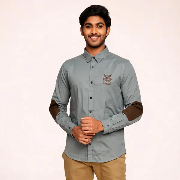 Grey_Cotton_Maharana_Embroidered_Rajputana_Shirt_For_Men