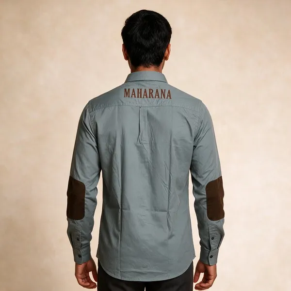 Grey_Cotton_Maharana_Embroidered_Rajputana_Shirt_For_Men
