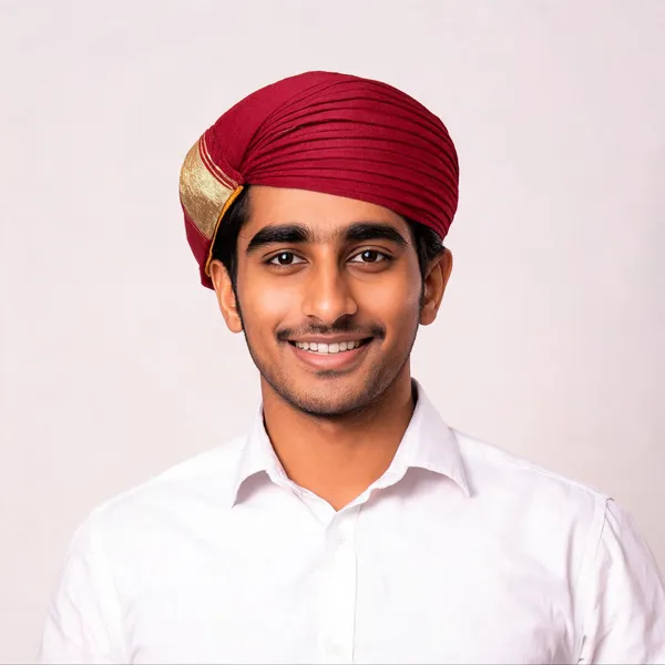 Red_Cotton_Traditional_Turban_For_Men