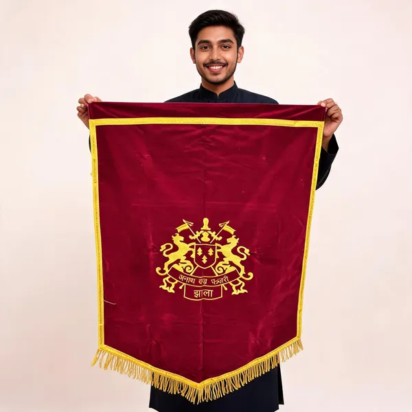 Maroon_Gold_Velvet_Embroidery_Banner_Zalla_Rajput