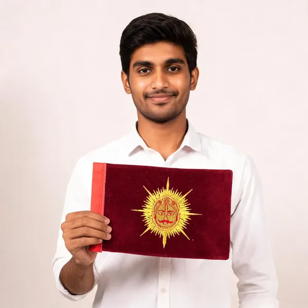 Red_Velvet_Suriye_Vanshi_Rajput_Car_Flag