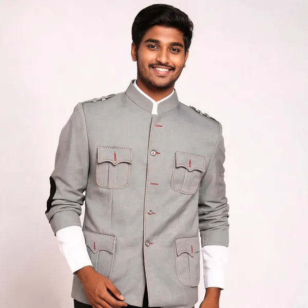 Grey_Matty_Mandarin_Collar_Epaulette_Jacket_For_Men