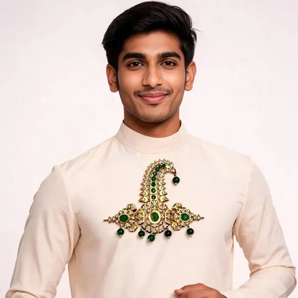 Metal_Gold-Tone_Stone_Embellished_Shirpach