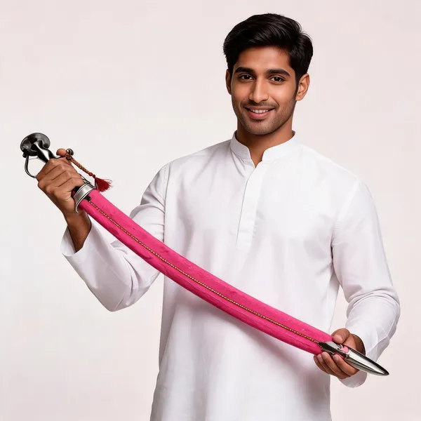 Pink_Metal_Decorative_Talvar_Sword_For_Men