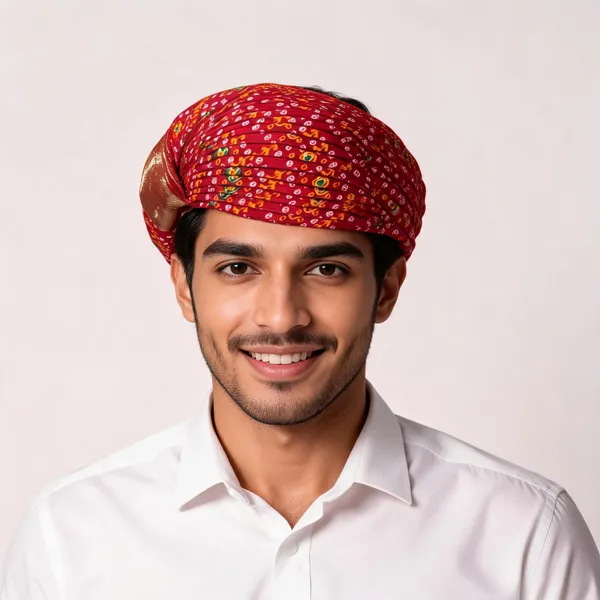 Red_Cotton_Printed_Pre-Tied_Turban_For_Men