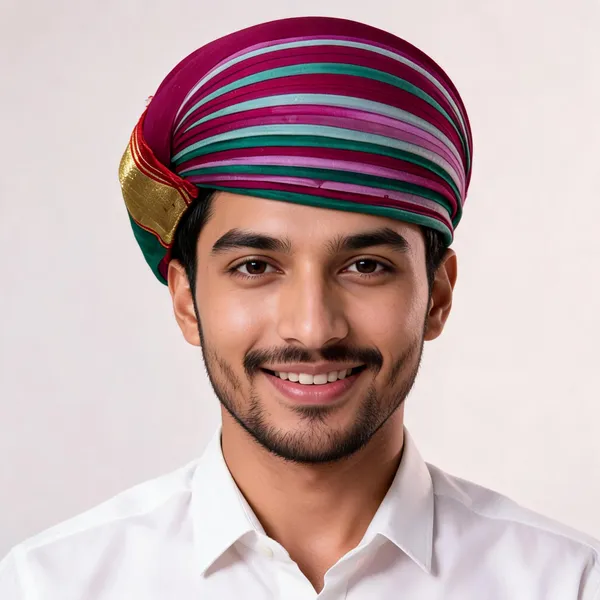 Multicolour_Striped_Traditional_Turban_For_Men