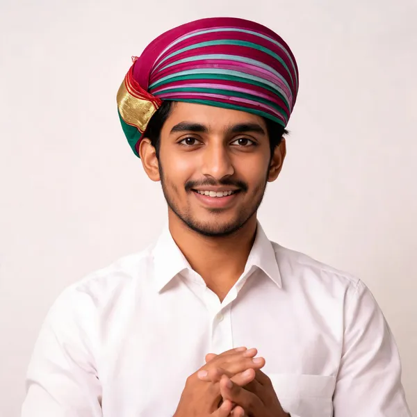 Multicolour_Striped_Traditional_Turban_For_Men