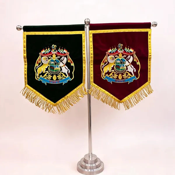 Multicolor_Velvet_Embroidered_Kachhawa_Rajput_T-Stand_Flag