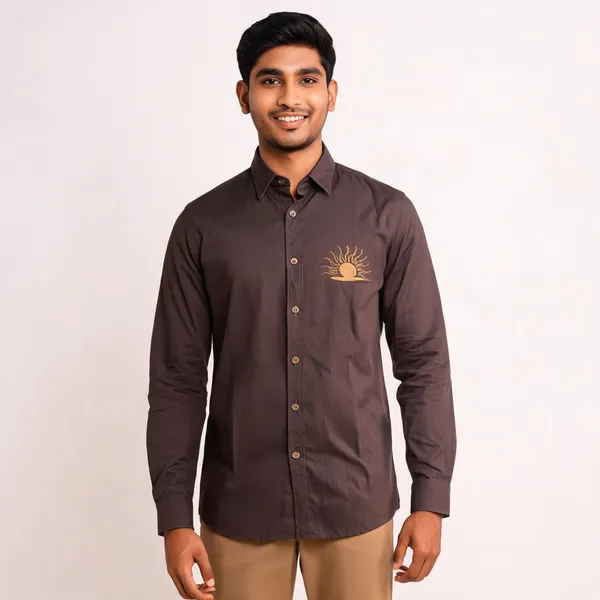 Brown_Cotton_Regular_Fit_Banna_Embroidered_Shirt_For_Men