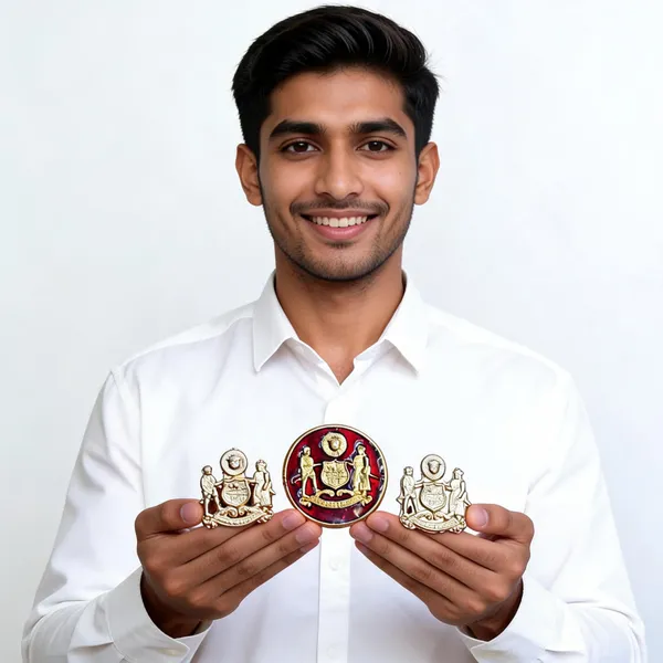 Metallic_Metal_Heraldic_Crest_Emblem_Badge_Set