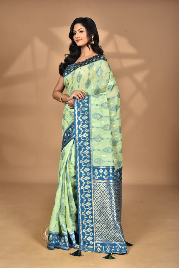 Women_Desgin_Kashmiri_Silk_Linen_Saree