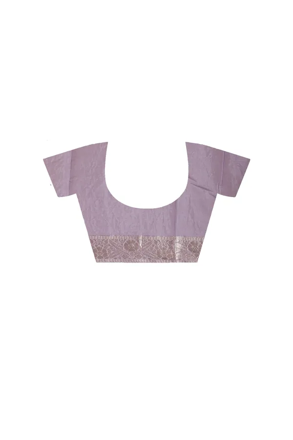 LAVENDAR_MAL_CHANDERI_with_APPLIQUE_WORK_Saree_with_Blouse_Piece