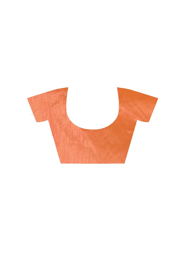 ORANGE_SUPERNET_with_COMPUTER_EMBROIDERY_Saree_with_Blouse_Piece