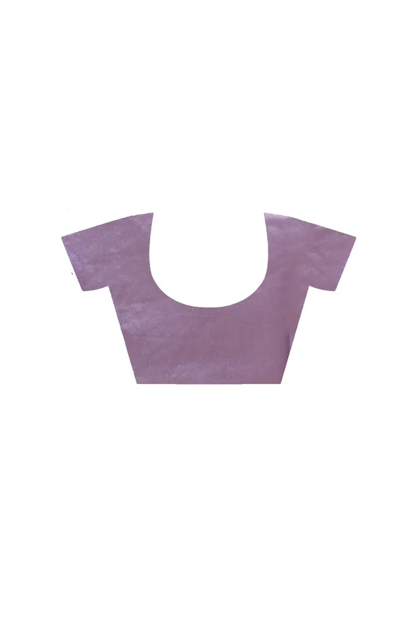 LAVENDAR_SUPERNET_with__EMBROIDERY_Saree_with_Blouse_Piece