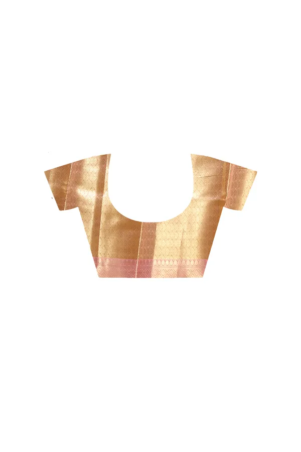 YELLOW_KAANJIVARAM_SILK_Saree_with_Blouse_Piece