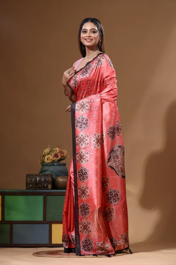 MULTICOLOUR_SEMI_-_TUSSAR_with_DIGITAL_PRINT_Saree_with_Blouse_Piece