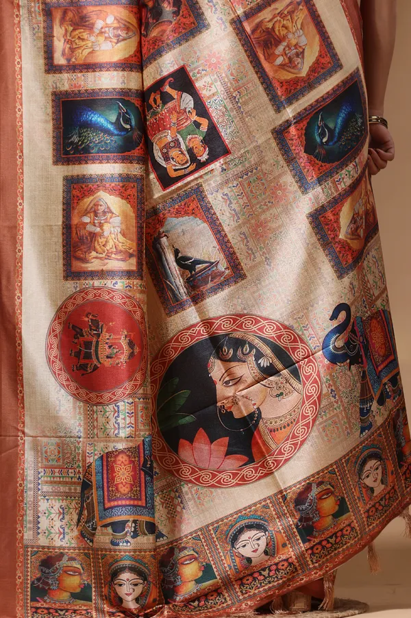 MULTICOLOUR_SEMI_-_TUSSAR_with_DIGITAL_PRINT_Saree_with_Blouse_Piece