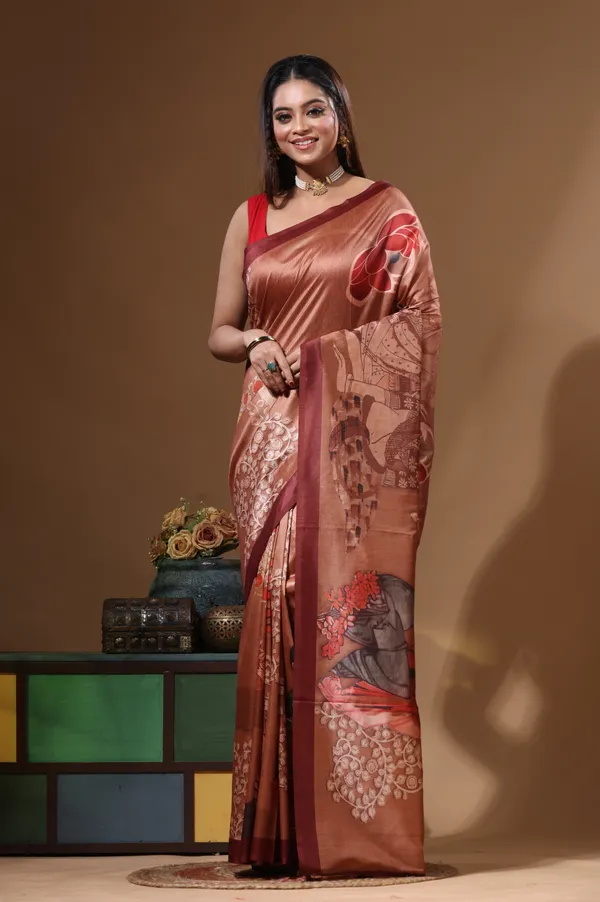 MULTICOLOUR_SEMI_-_TUSSAR_with_DIGITAL_PRINT_Saree_with_Blouse_Piece