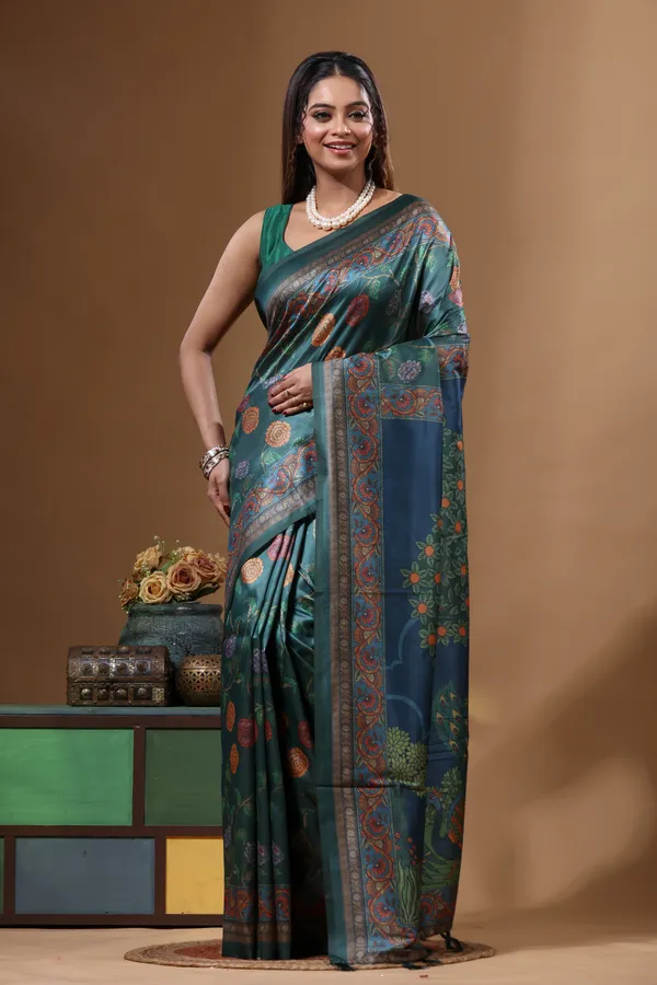 MULTICOLOUR_SEMI_-_TUSSAR_with_DIGITAL_PRINT_Saree_with_Blouse_Piece