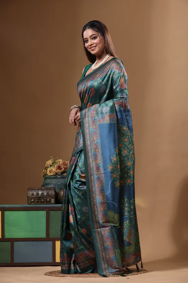 MULTICOLOUR_SEMI_-_TUSSAR_with_DIGITAL_PRINT_Saree_with_Blouse_Piece