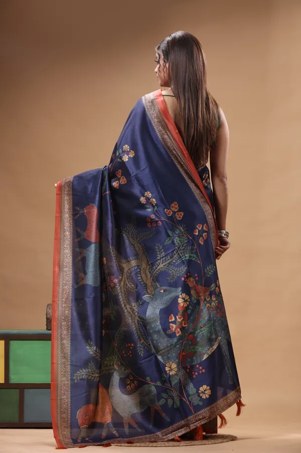 MULTICOLOUR_SEMI_-_TUSSAR_with_DIGITAL_PRINT_Saree_with_Blouse_Piece