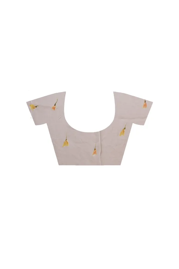 OFF-WHITE_VISCOSE_ORGANZA_with_HAND_WORK_Saree_with_Blouse_Piece