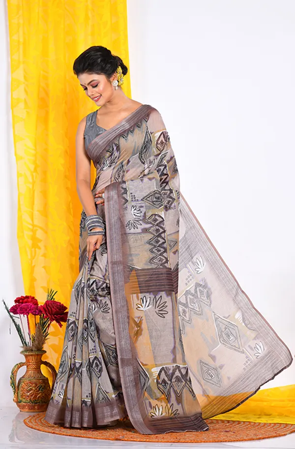 SEMI_DIGITAL_PRINT_SAREE_Chiffon_saree