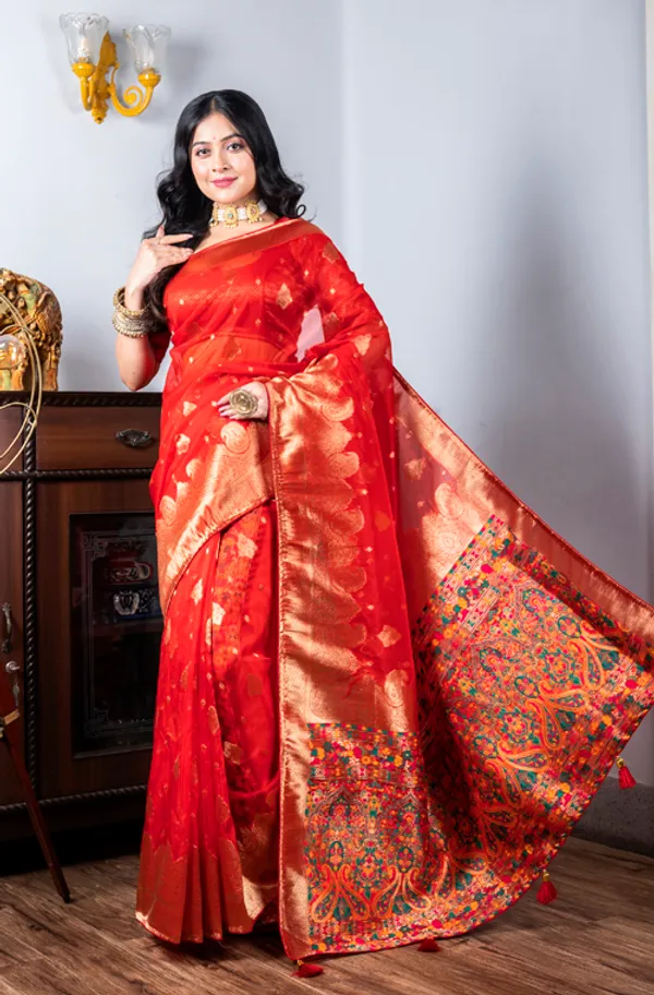 Ethnic_Motifs_Woven_Design_Zari_Organza_Saree