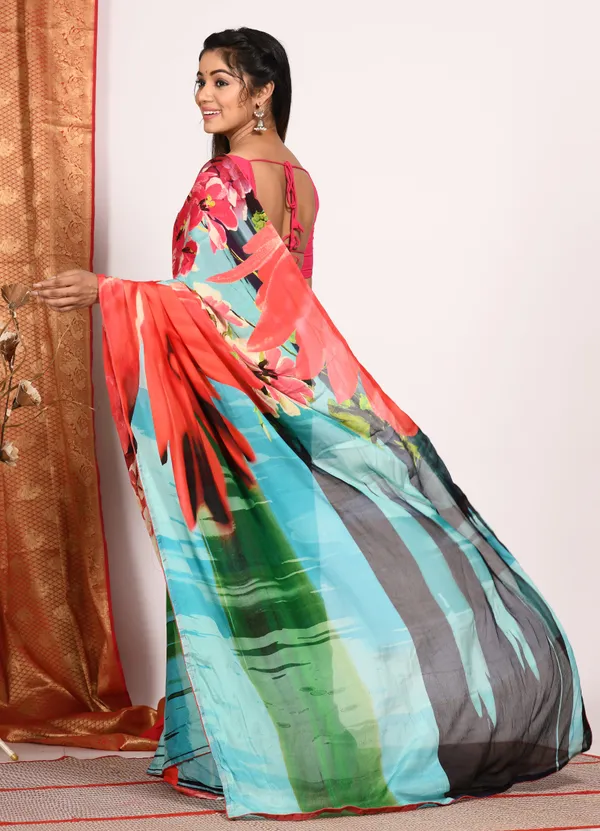 Red_&_Blue_Ethnic_Motifs_Pure_Chiffon_Saree