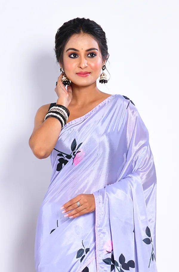Floral_Poly_Chiffon_Saree
