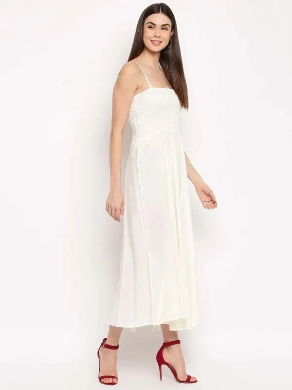 White_Smocked_Strappy_Midi_Dress_for_Women