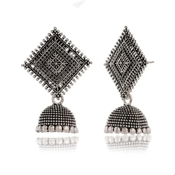 Silver_Oxidised_Geometric_Jhumka_Earrings_for_Women