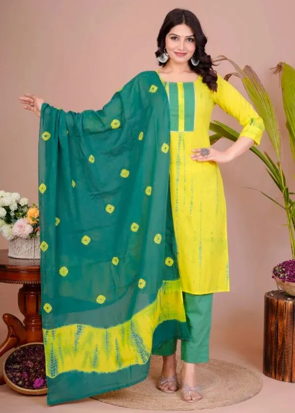 Yellow_Green_Printed_Kurta_Set_for_Women