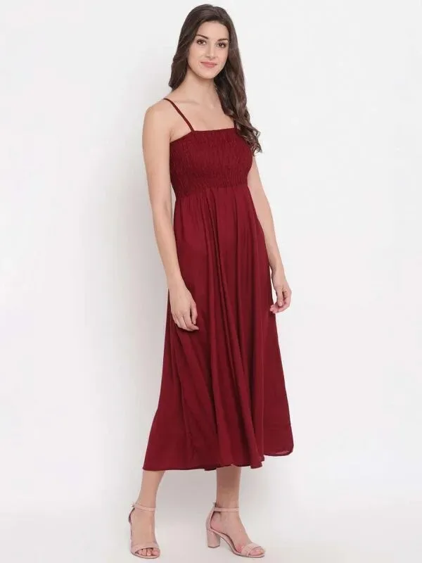 Maroon_Smocked_Midi_Dress_for_Women