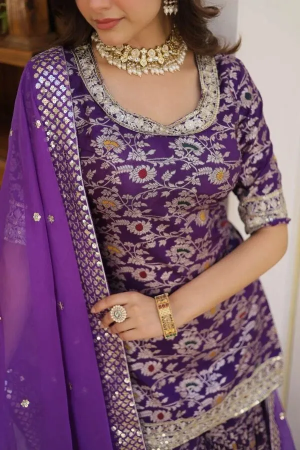 Purple_Floral_Print_Salwar_Suit_For_Women